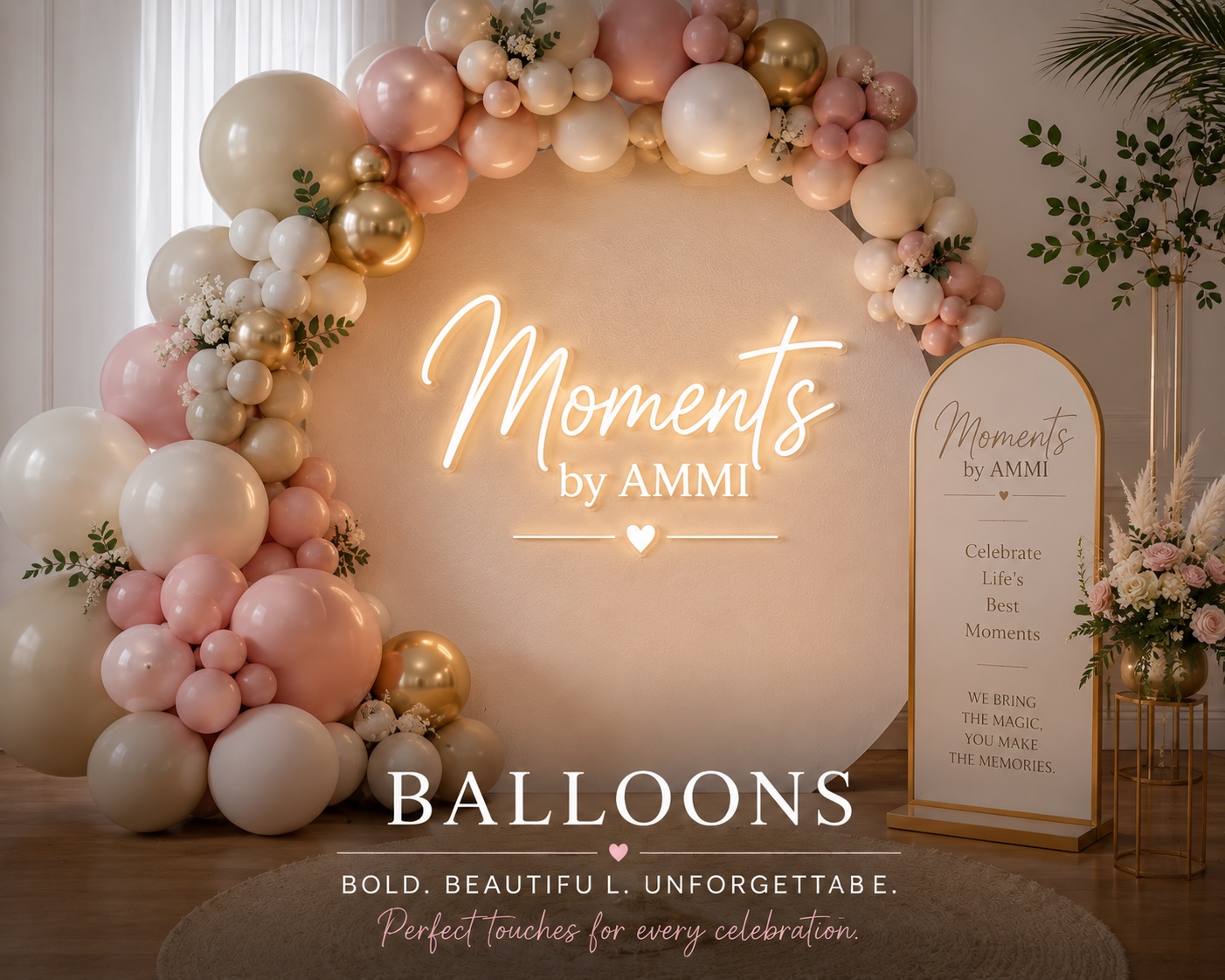Moments by AMMI & Company LLC balloon garland
