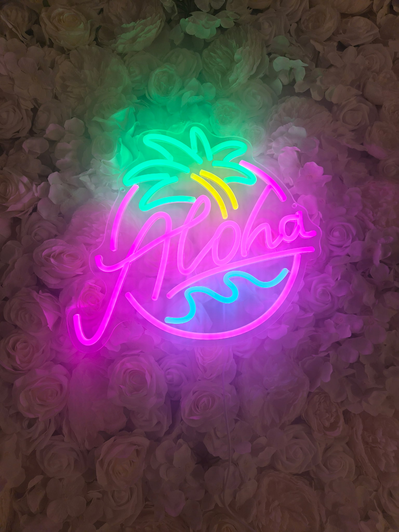 Aloha neon sign