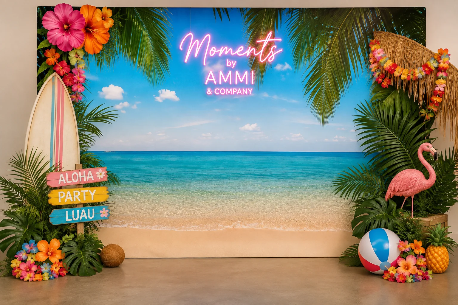 Tropical Luau Setup